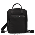черен мъже енергийна раница le pliage чанти Longchamp 6084PZ451