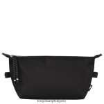 черен мъже калъф за енергийни тоалетни принадлежности le pliage чанти Longchamp 6084PZ868