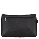 черен мъже калъф за тоалетни принадлежности le foulonne чанти Longchamp 6084PZ870 - Image 3