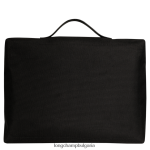 черен мъже куфарче Boxford чанти Longchamp 6084PZ1091 - Image 4