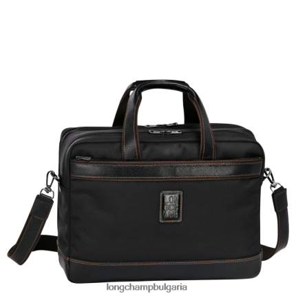черен мъже куфарче Boxford чанти Longchamp 6084PZ1096