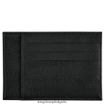 черен мъже притежател на карта le foulonne кожени изделия Longchamp 6084PZ650 - Image 2