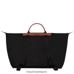 черен мъже пътна чанта / раница чанти Longchamp X D'heygere 6084PZ832 - Image 6