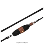 черен мъже чадър аксесоари Longchamp X D'heygere 6084PZ962 - Image 3