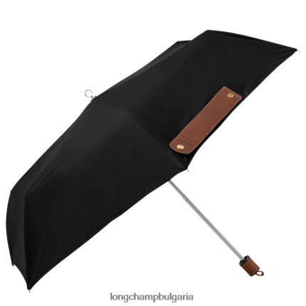 черен мъже чадър аксесоари Longchamp X D'heygere 6084PZ962