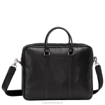 черен мъже le foulonne куфарче чанти Longchamp 6084PZ1100