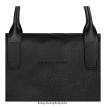 черен мъже le foulonne куфарче чанти Longchamp 6084PZ467 - Image 4