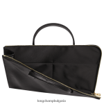 черен мъже le foulonne куфарче чанти Longchamp 6084PZ470 - Image 5