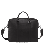 черен мъже le foulonne куфарче чанти Longchamp 6084PZ475