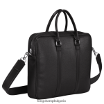 черен мъже le foulonne куфарче чанти Longchamp 6084PZ478 - Image 3