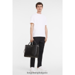 черен мъже le foulonne куфарче чанти Longchamp 6084PZ481 - Image 2