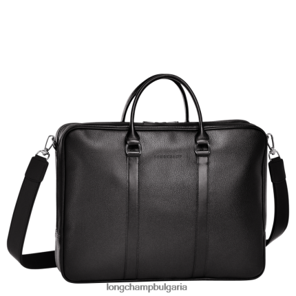 черен мъже le foulonne куфарче чанти Longchamp 6084PZ481