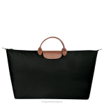 черен мъже le pliage оригинална чанта за пътуване чанти Longchamp 6084PZ812