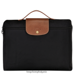 черен мъже le pliage оригинално куфарче чанти Longchamp 6084PZ485