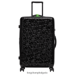 черен мъже lgp куфар за пътуване чанти Longchamp 6084PZ843