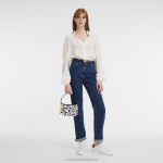 Черно бяла Жени le pliage lgp съединител чанти Longchamp 6084PZ227 - Image 2
