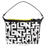 Черно бяла Жени le pliage lgp съединител чанти Longchamp 6084PZ227 - Image 4