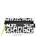 Черно бяла Жени le pliage lgp торбичка кожени изделия Longchamp 6084PZ677