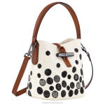 Черно бяла Жени Roseau Essential Bucket bag чанти Longchamp 6084PZ256 - Image 3
