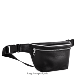 Черно бяла мъже le foulonne чанта за колан чанти Longchamp 6084PZ460 - Image 3