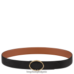 черно/карамел Жени колан le foulonne аксесоари Longchamp 6084PZ960