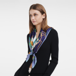 шисти Жени копринен шал колекция пролет/лято 2023 90 аксесоари Longchamp 6084PZ1046 - Image 2