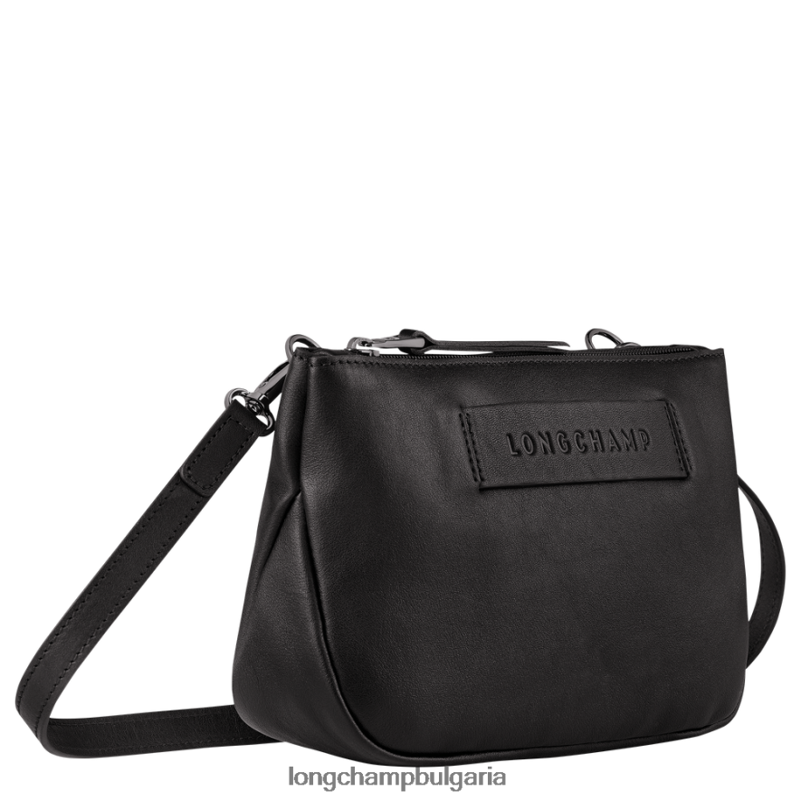 черен Жени 3d чанта през рамо чанти Longchamp 6084PZ317