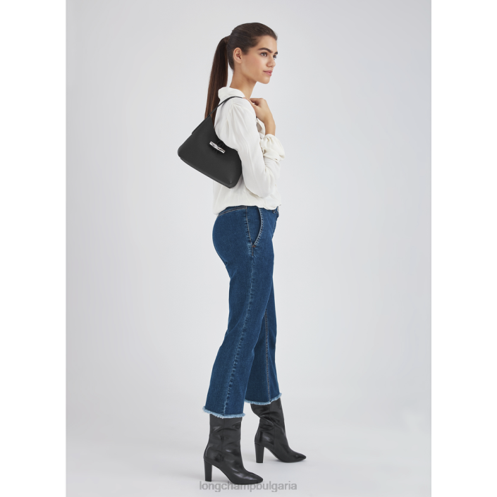 черен Жени розова скитник чанта чанти Longchamp 6084PZ371