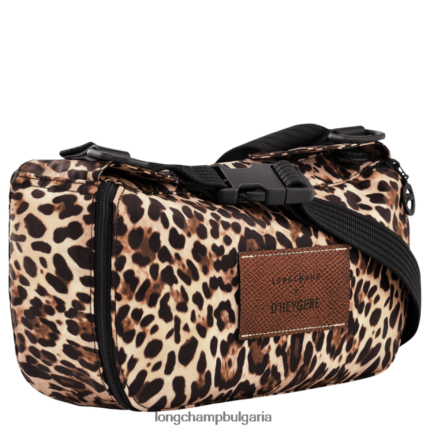 печат на пантера Жени чанта/раница през рамо чанти Longchamp X D'heygere 6084PZ322