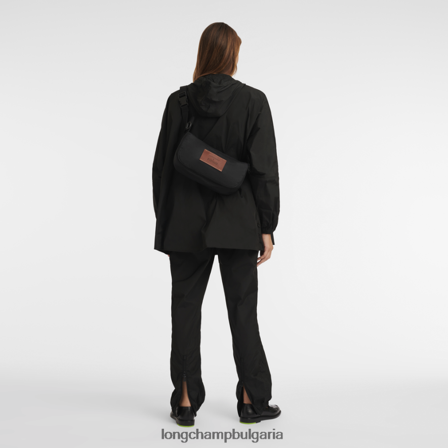 черен Жени чанта/раница през рамо чанти Longchamp X D'heygere 6084PZ323