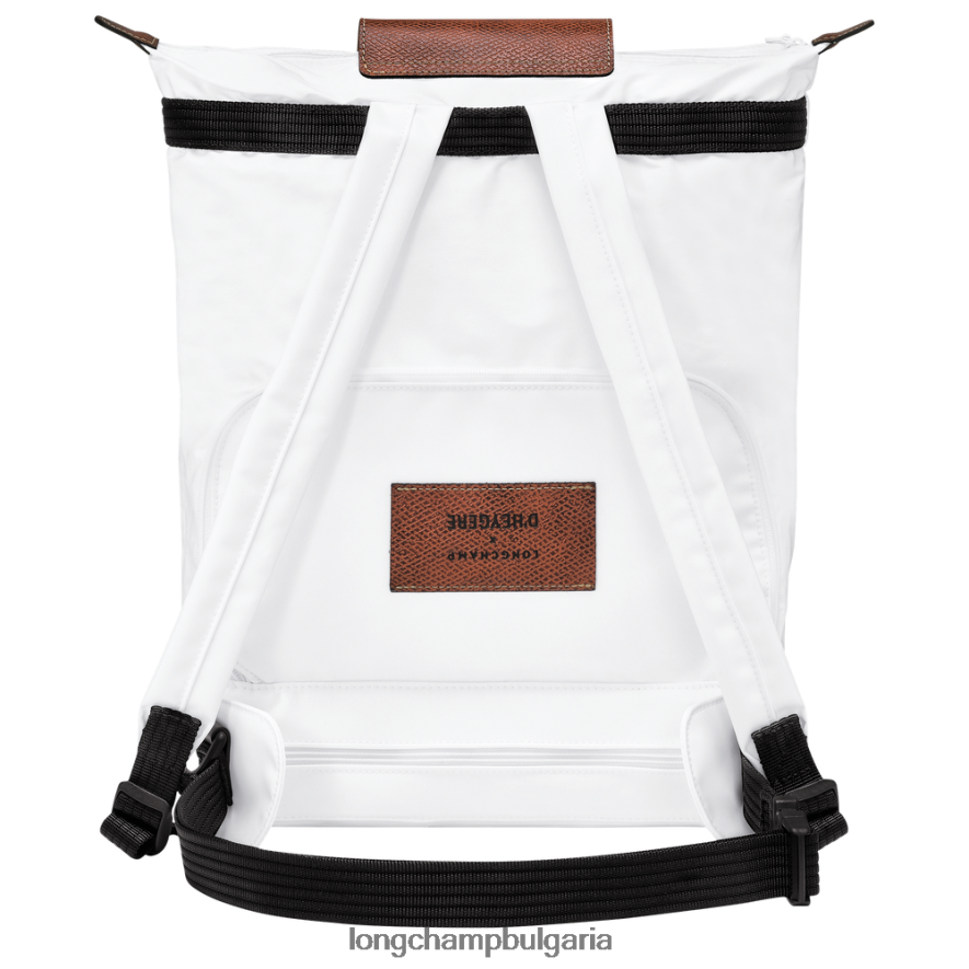 бяло Жени чанта/раница през рамо чанти Longchamp X D'heygere 6084PZ324