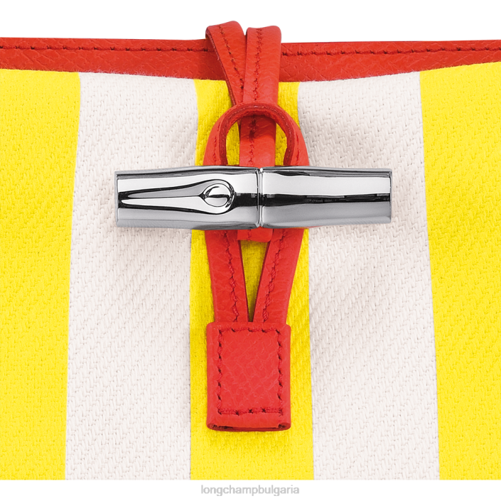 жълто/бяло Жени Roseau Essential Bucket bag чанти Longchamp 6084PZ245
