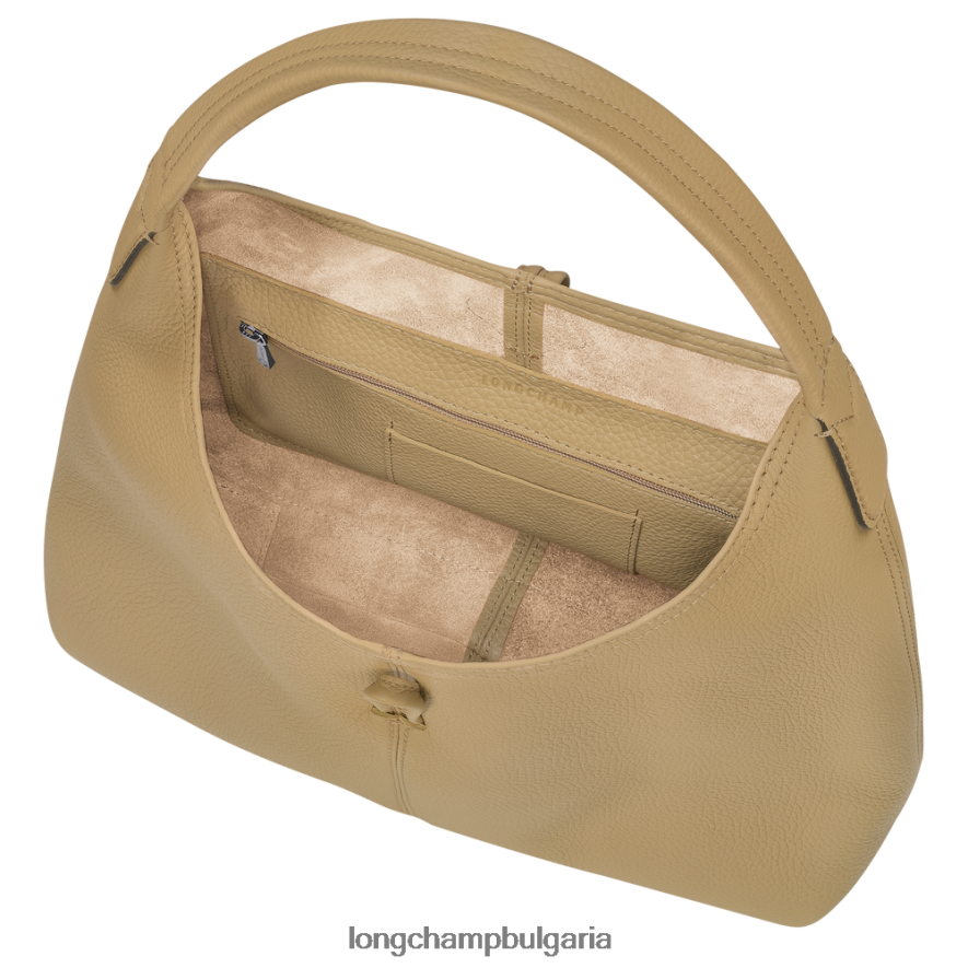 бежово Жени чанта Roseau Essential Hobo чанти Longchamp 6084PZ32