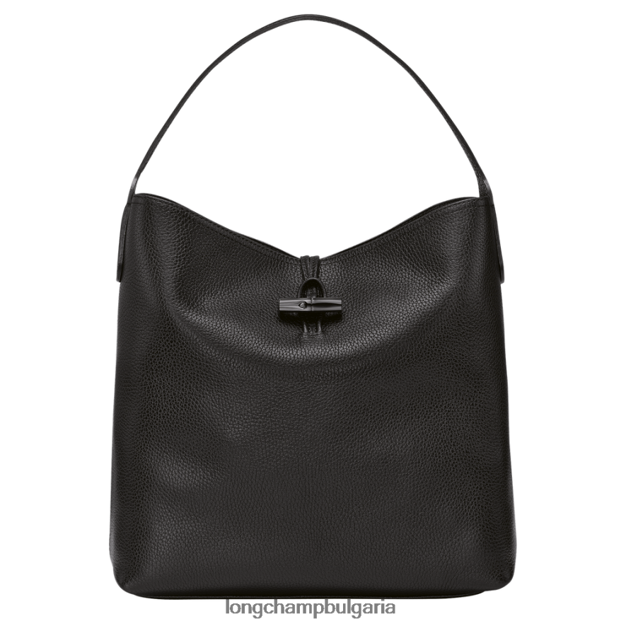 черен Жени чанта Roseau Essential Hobo чанти Longchamp 6084PZ356