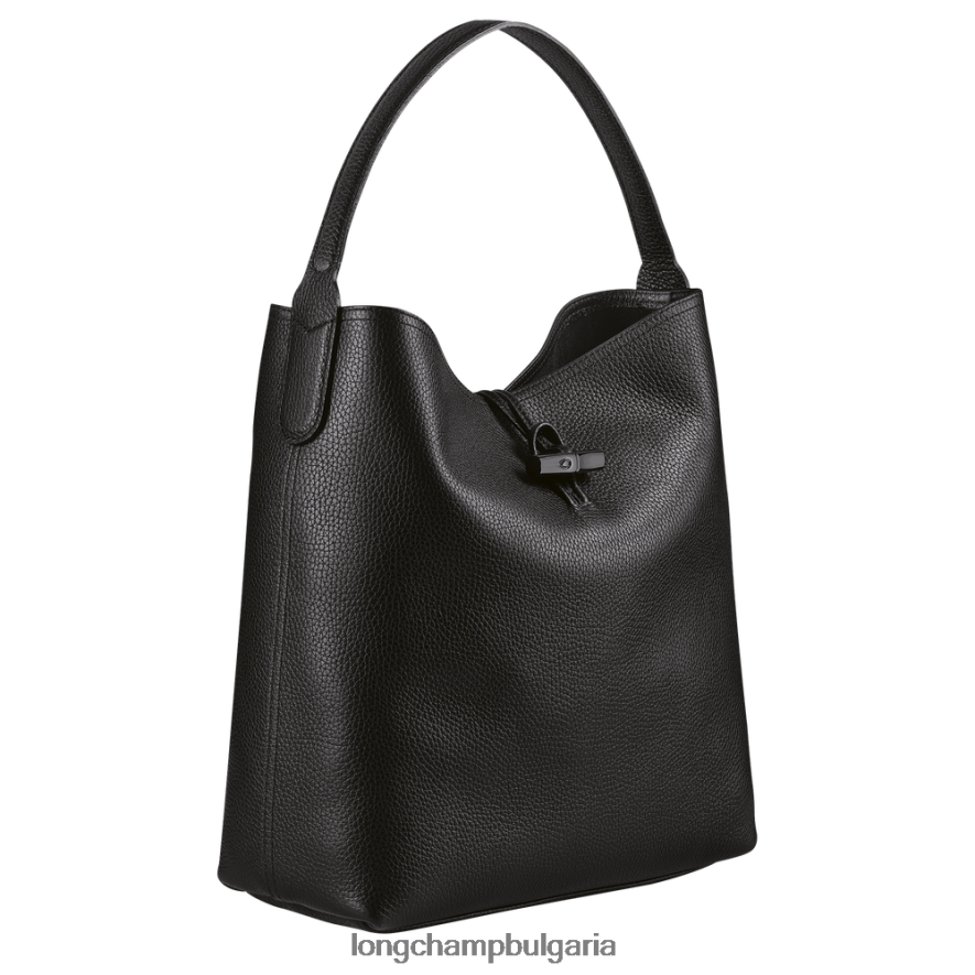 черен Жени чанта Roseau Essential Hobo чанти Longchamp 6084PZ356