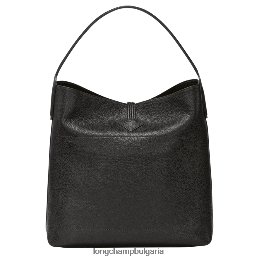 черен Жени чанта Roseau Essential Hobo чанти Longchamp 6084PZ356