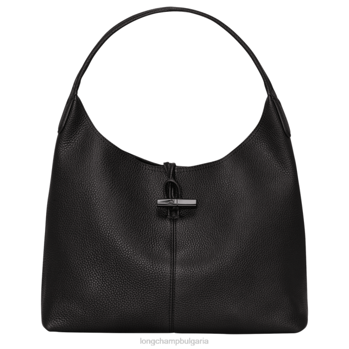 черен Жени чанта Roseau Essential Hobo чанти Longchamp 6084PZ357