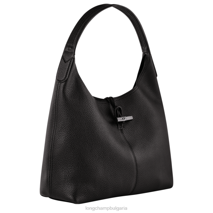 черен Жени чанта Roseau Essential Hobo чанти Longchamp 6084PZ357