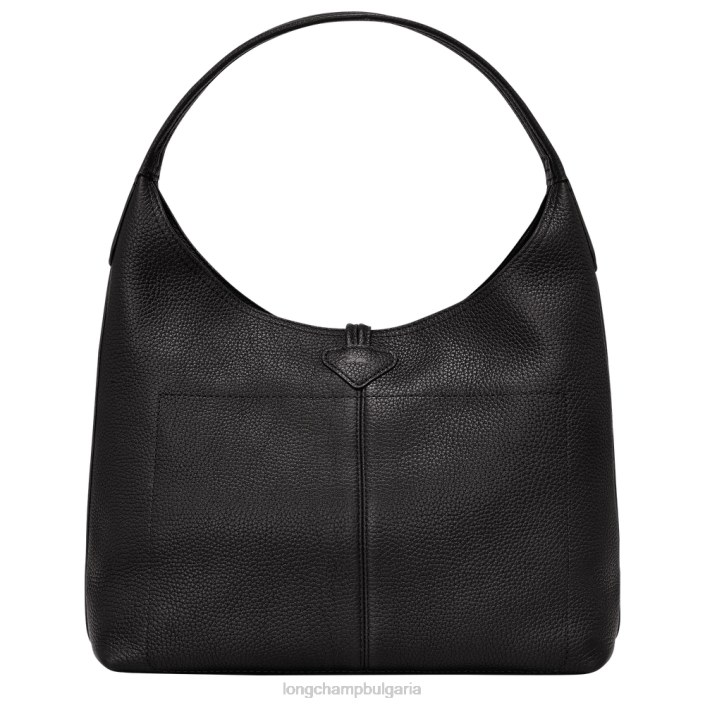 черен Жени чанта Roseau Essential Hobo чанти Longchamp 6084PZ357