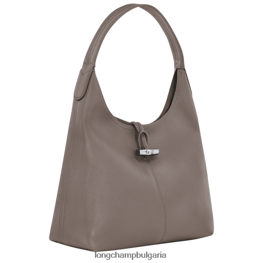 сиво Жени чанта Roseau Essential Hobo чанти Longchamp 6084PZ358
