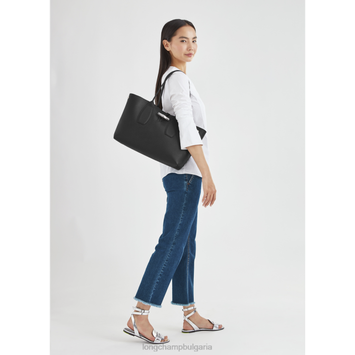 черен Жени чанта Roseau чанти Longchamp 6084PZ368