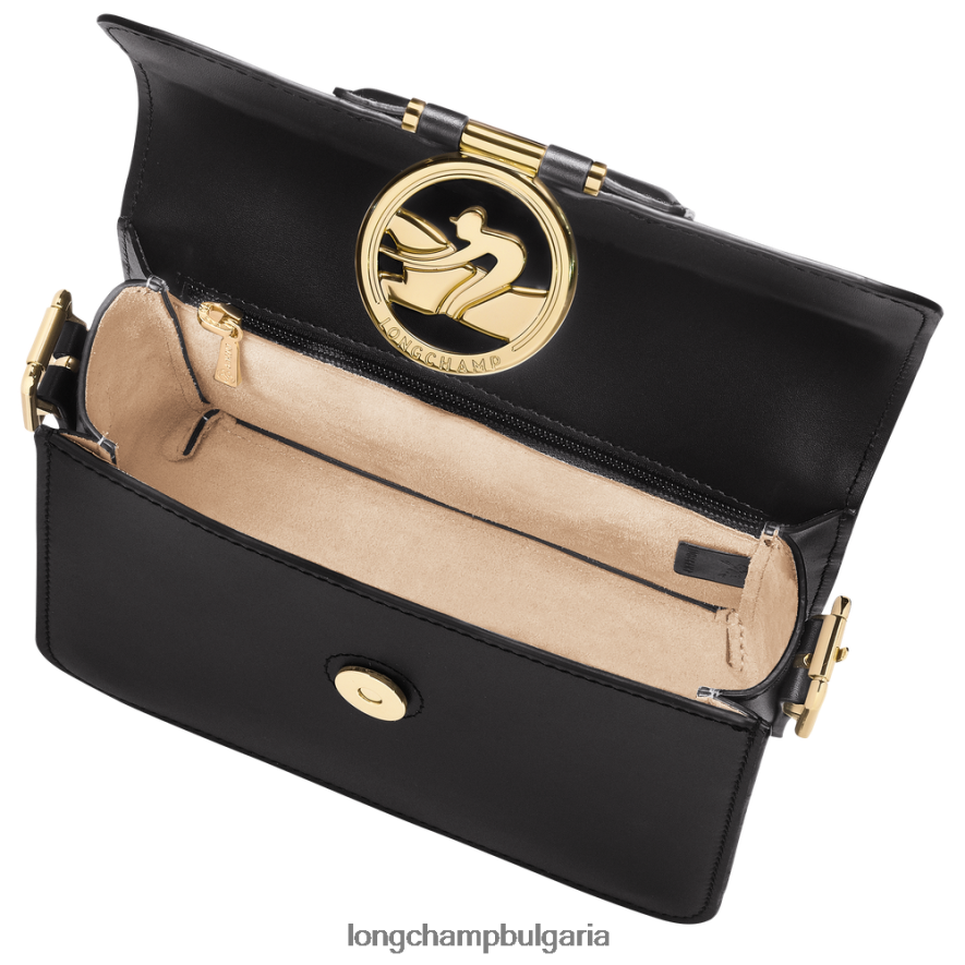 черен Жени чанта за кръстосано тяло box-trot чанти Longchamp 6084PZ228