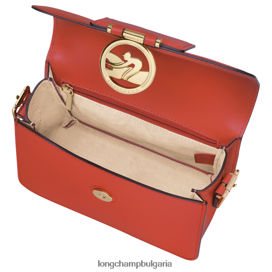 оранжево Жени чанта за кръстосано тяло box-trot чанти Longchamp 6084PZ229