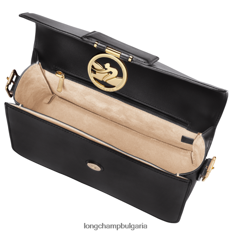 черен Жени чанта за кръстосано тяло box-trot чанти Longchamp 6084PZ231