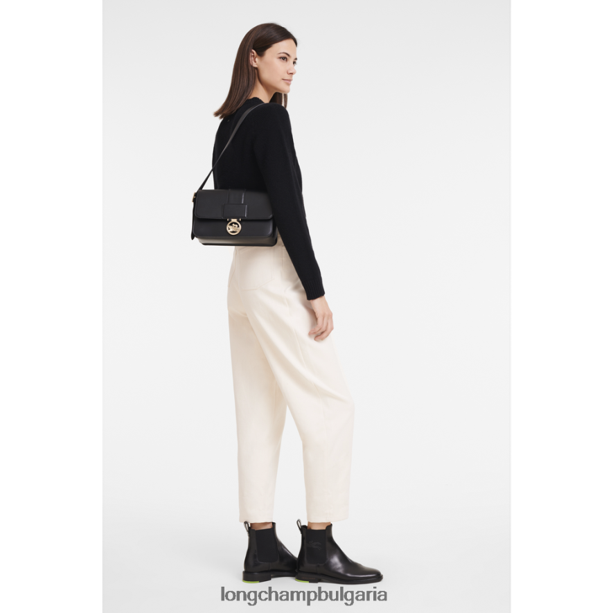 черен Жени чанта за кръстосано тяло box-trot чанти Longchamp 6084PZ231