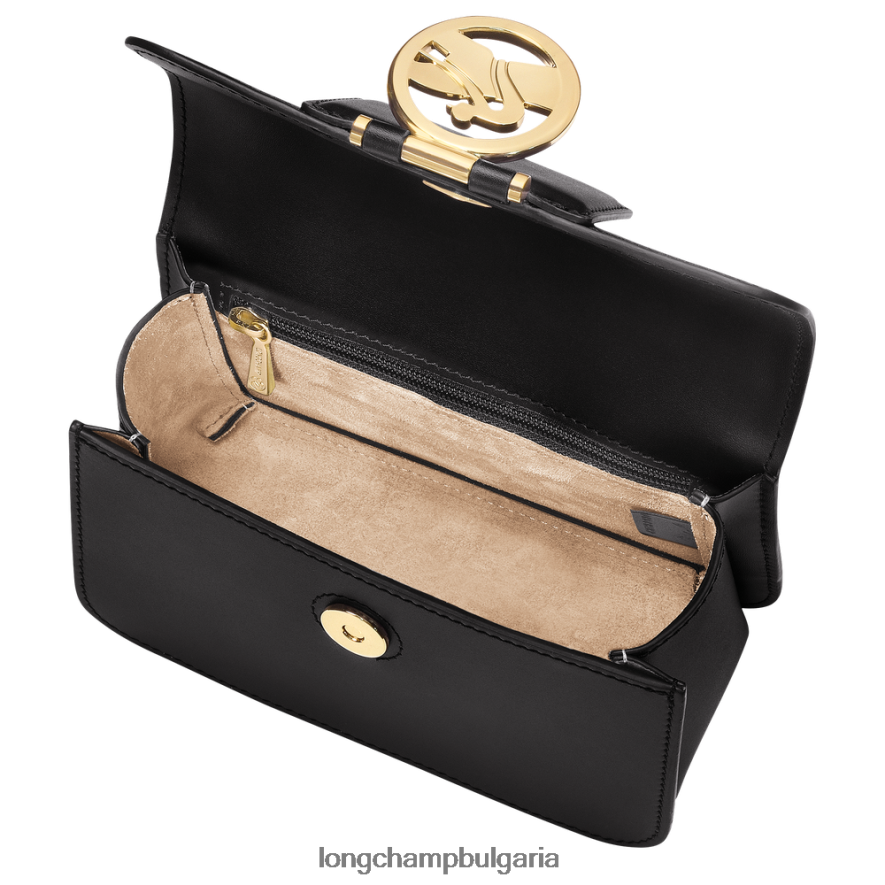 черен Жени чанта за кръстосано тяло box-trot чанти Longchamp 6084PZ235