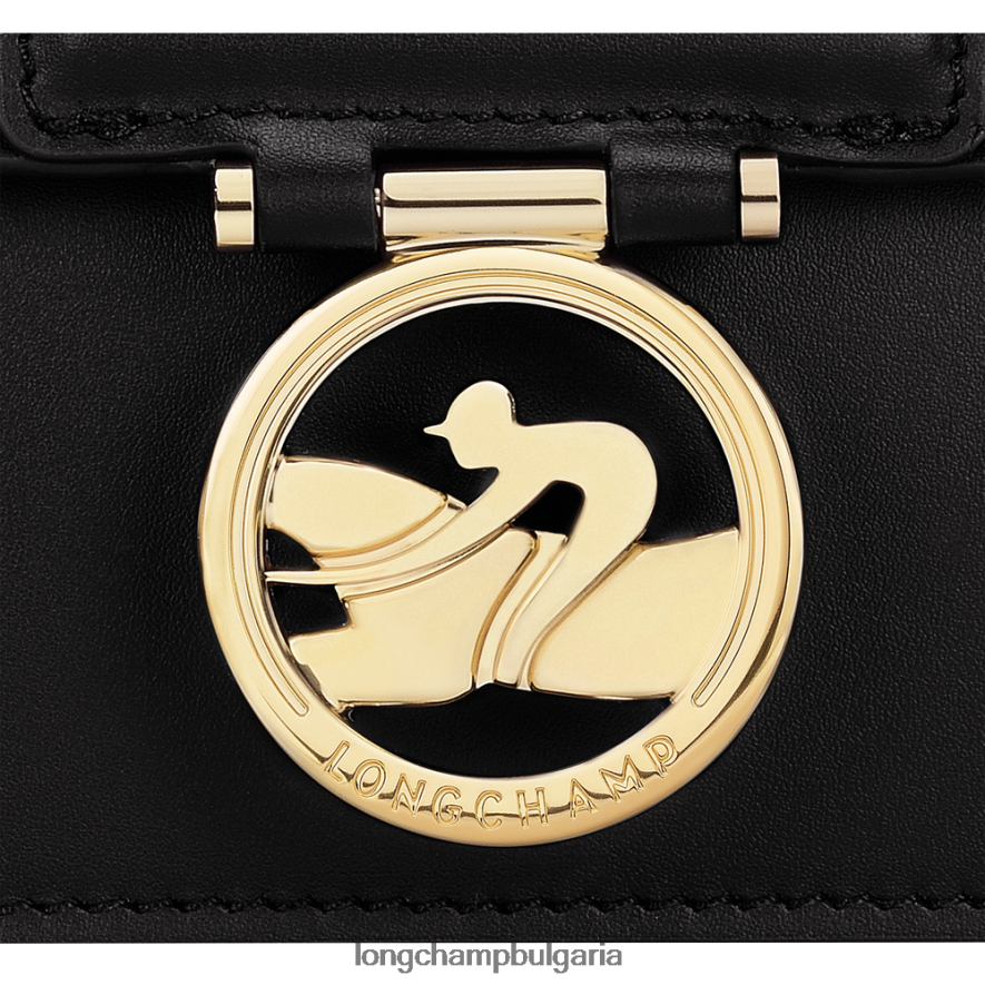 черен Жени чанта за кръстосано тяло box-trot чанти Longchamp 6084PZ235