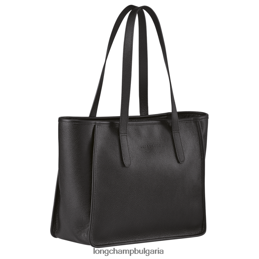 черен Жени чанта le foulonne чанти Longchamp 6084PZ384