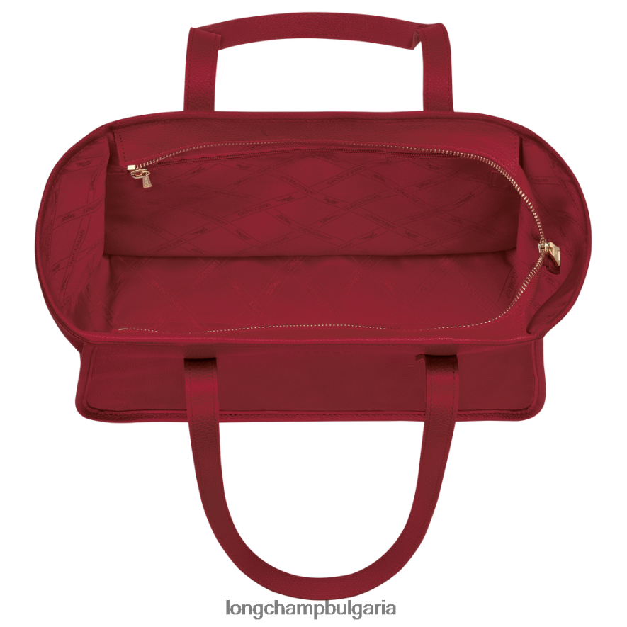 червен Жени чанта le foulonne чанти Longchamp 6084PZ386
