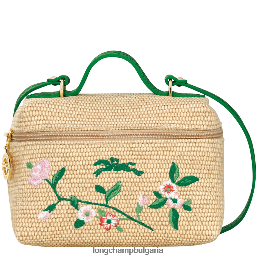 зелено Жени le panier pliage суета чанти Longchamp 6084PZ216